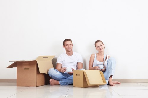 Careful loading during a Highgate relocation process